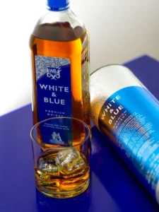 White and Blue Whisky Price in Up