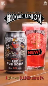 Brookvale Union Red Pub Soda